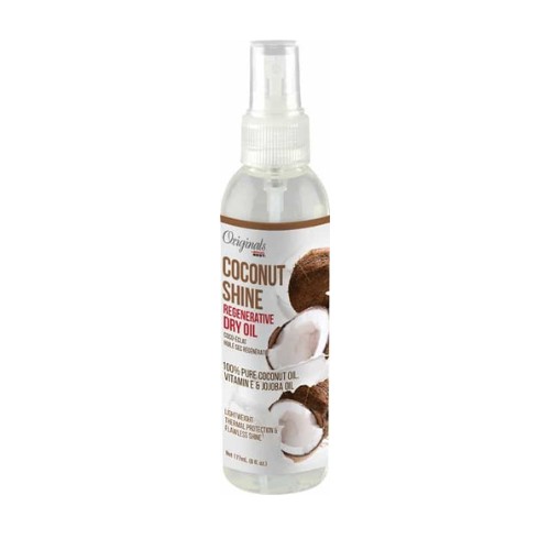 Africa's Best Coconut Creme Shine Dry Oil 6 Oz. Spray By Malik Beauty